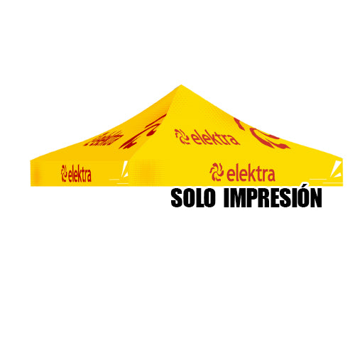 Impresión en Tela para Toldo 3x3m personalizado en Alta Resolución