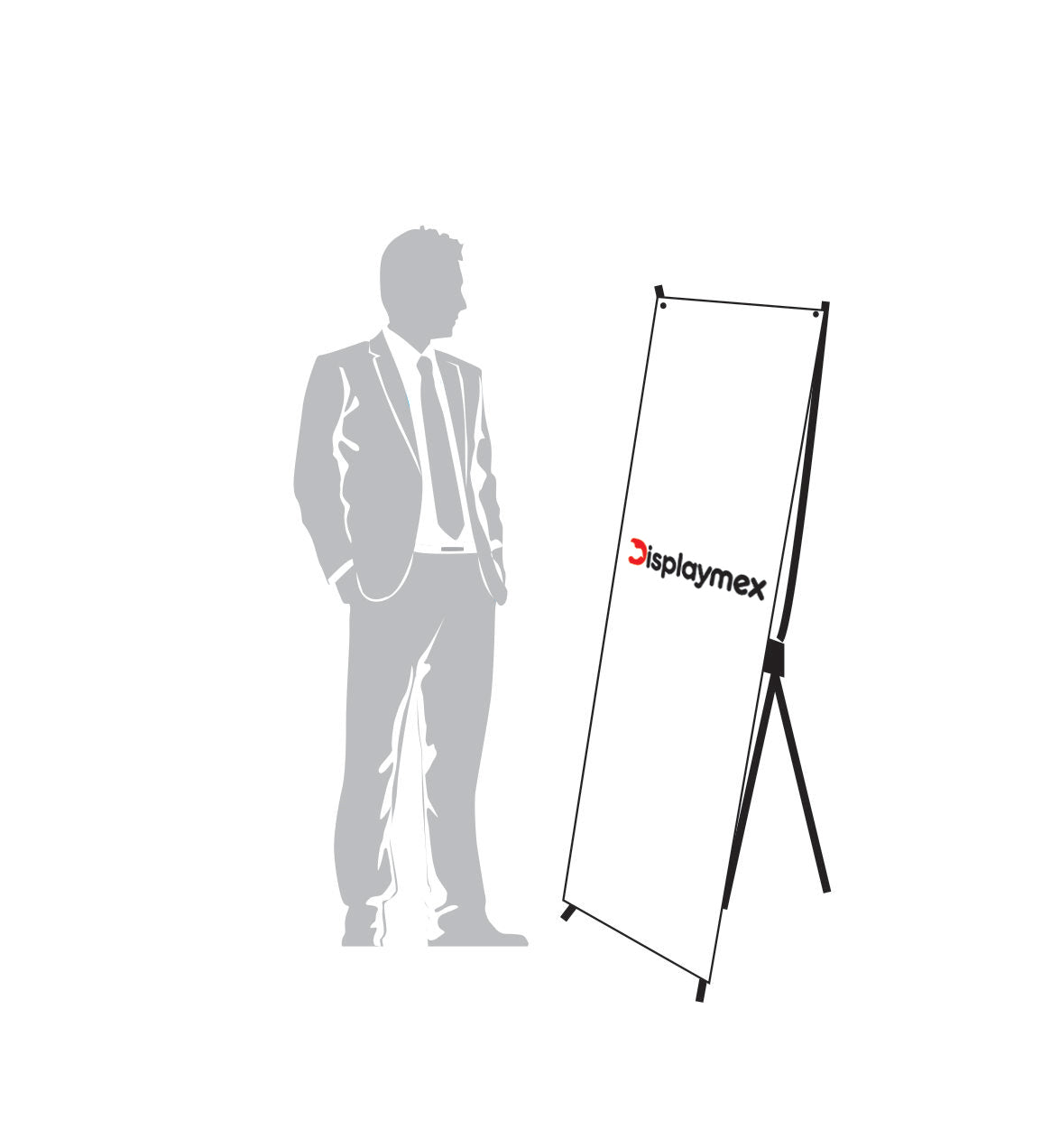 Estructura X Para Banner 60 x 1.60 mts