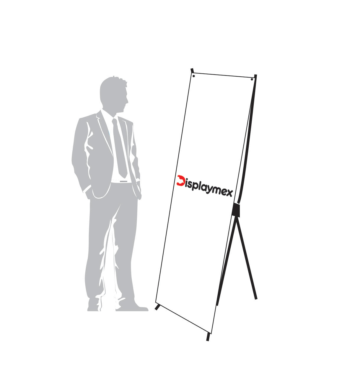 Estructura X Para Banner 80 x 1.80 mts