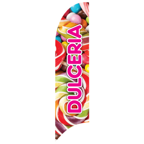 Bandera Publicitaria tipo pluma prediseñada - DULCERIA