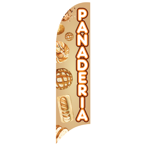 Bandera Publicitaria tipo pluma prediseñada - PANADERIA