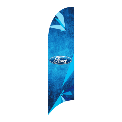 Bandera Publicitaria tipo pluma prediseñada - Ford