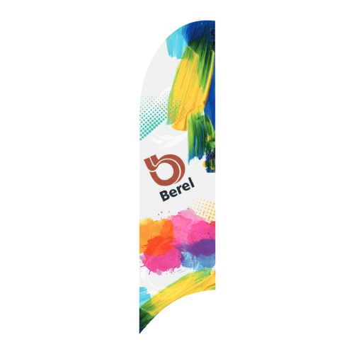 Bandera Publicitaria tipo pluma prediseñada - Berel