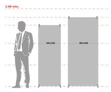 Cargar imagen en el visor de la galería, Banner Publicitario con estructura de 60 x 1.60m (X-BANNER)

