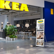 Cargar imagen en el visor de la galería, Banner Publicitario con estructura de 60 x 1.60m (X-BANNER)
