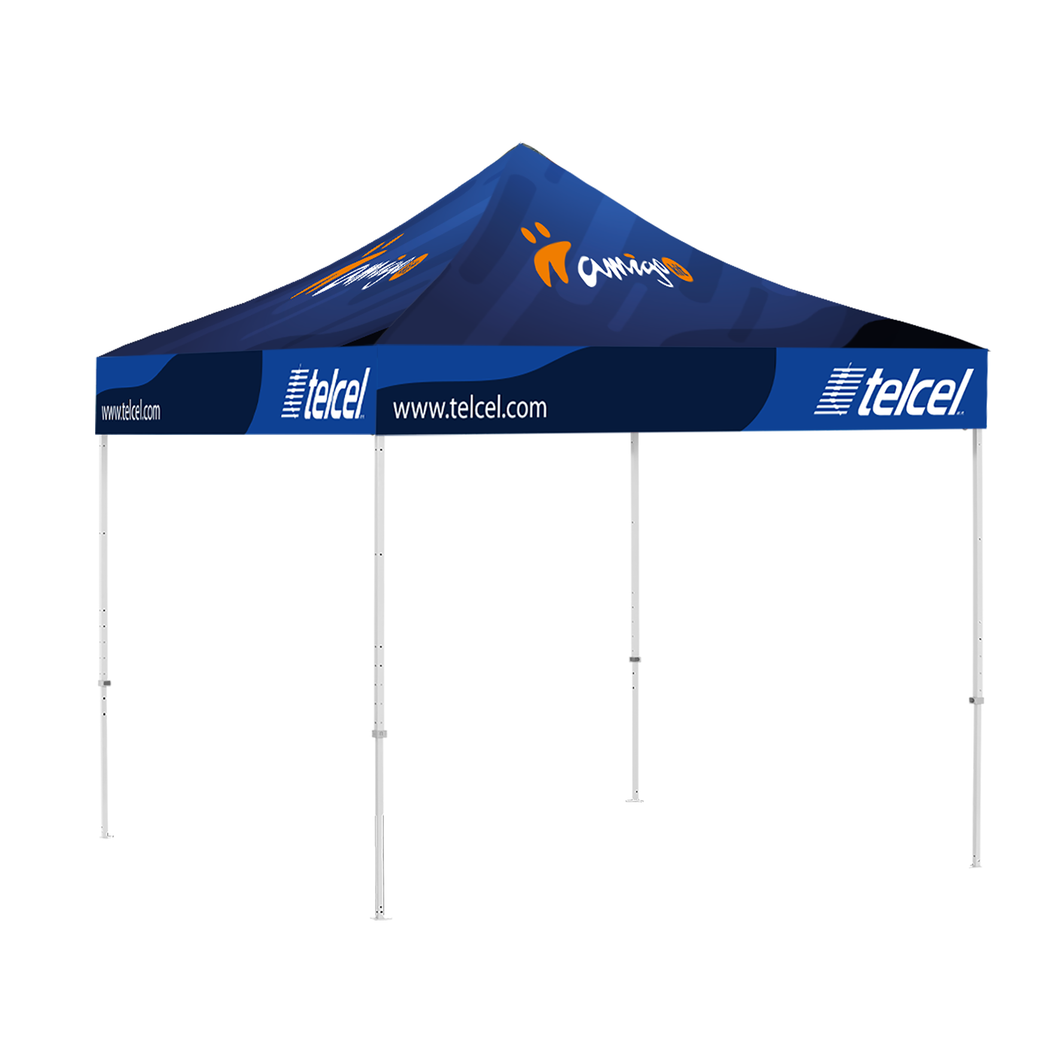 Toldo 3x3m En Lona Impreso en Alta Resolución personalizado