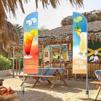 Bandera publicitaria tipo Pluma Varias Medidas
