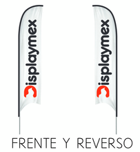 Cargar imagen en el visor de la galería, Bandera publicitaria tipo Pluma 3.50m alto

