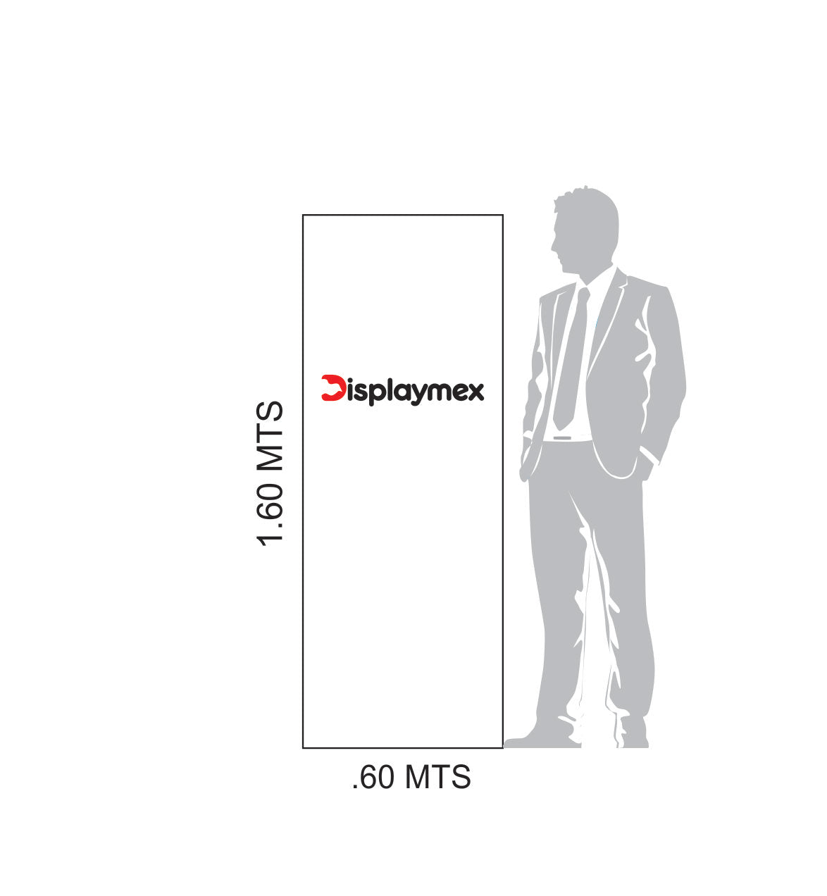Estructura X Para Banner 60 x 1.60 mts
